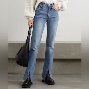 NEW Anine Bing Roxanne Denim Jeans Front Slit
High Rise